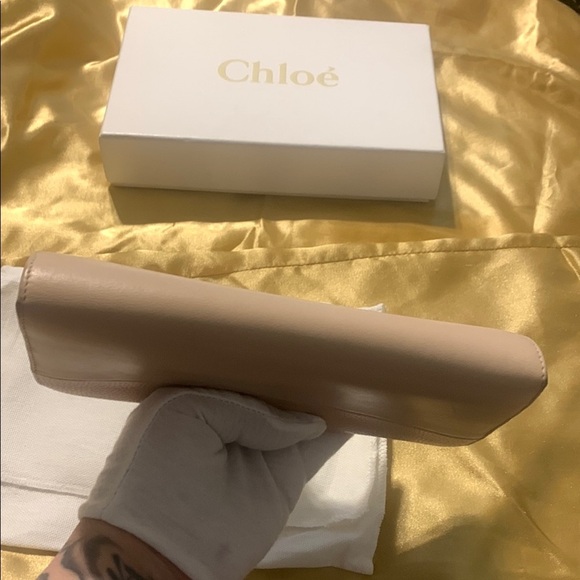 Chloe Powder Light Pink Leather Wallet Gold Hardware - Picture 10 of 16